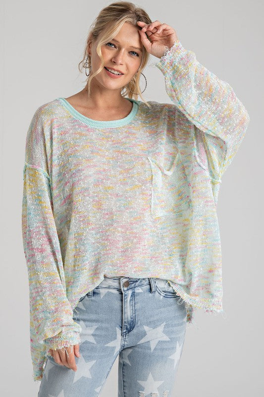 Easel Multicolor Knit Sweater