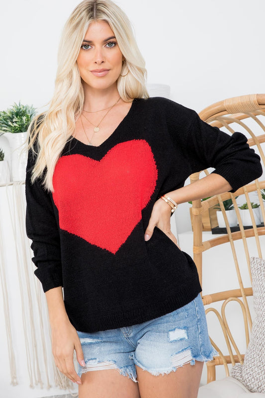 Sweet Lovely Heart Sweater