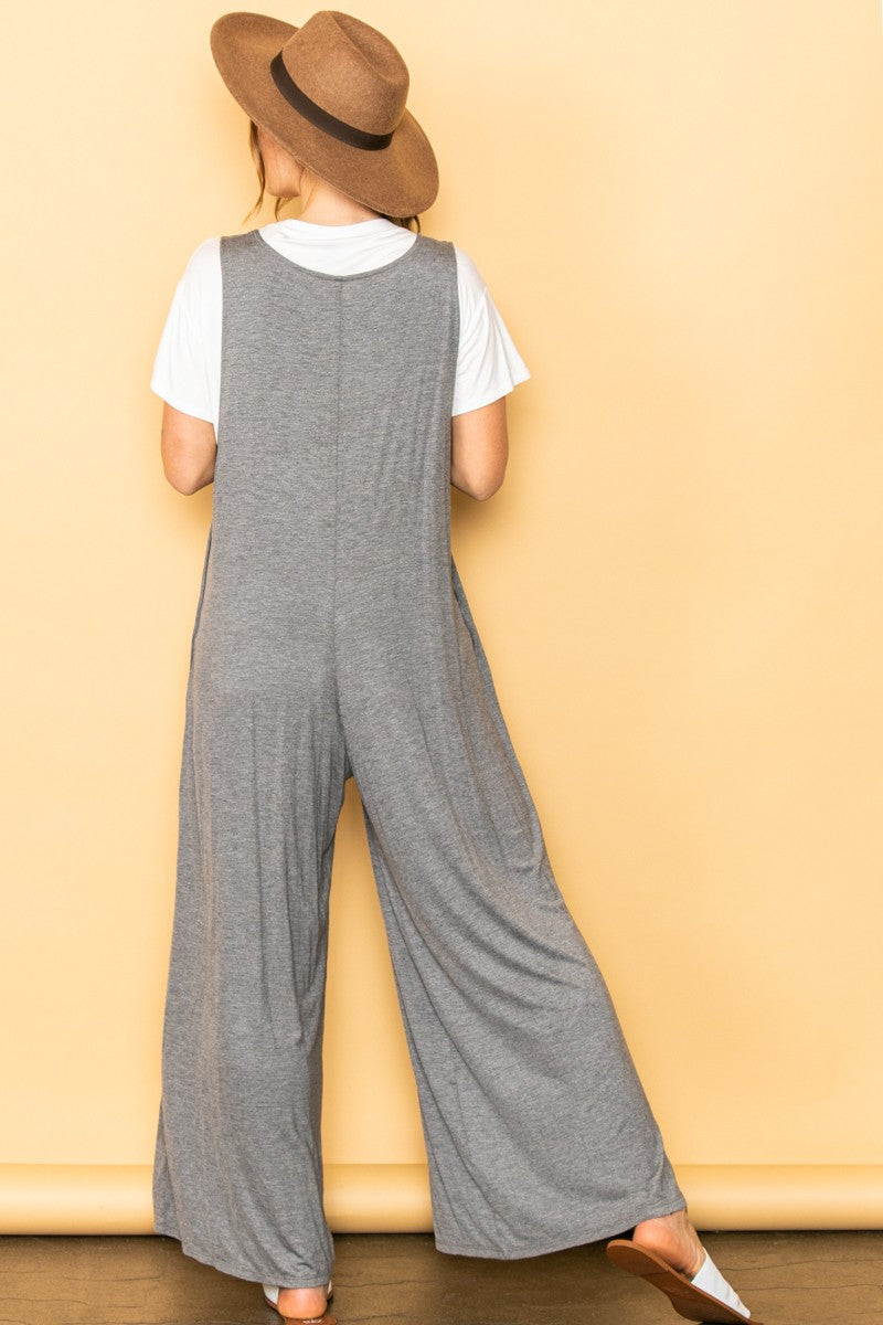 Elloh Wideleg Jumpsuit with Side Pockets