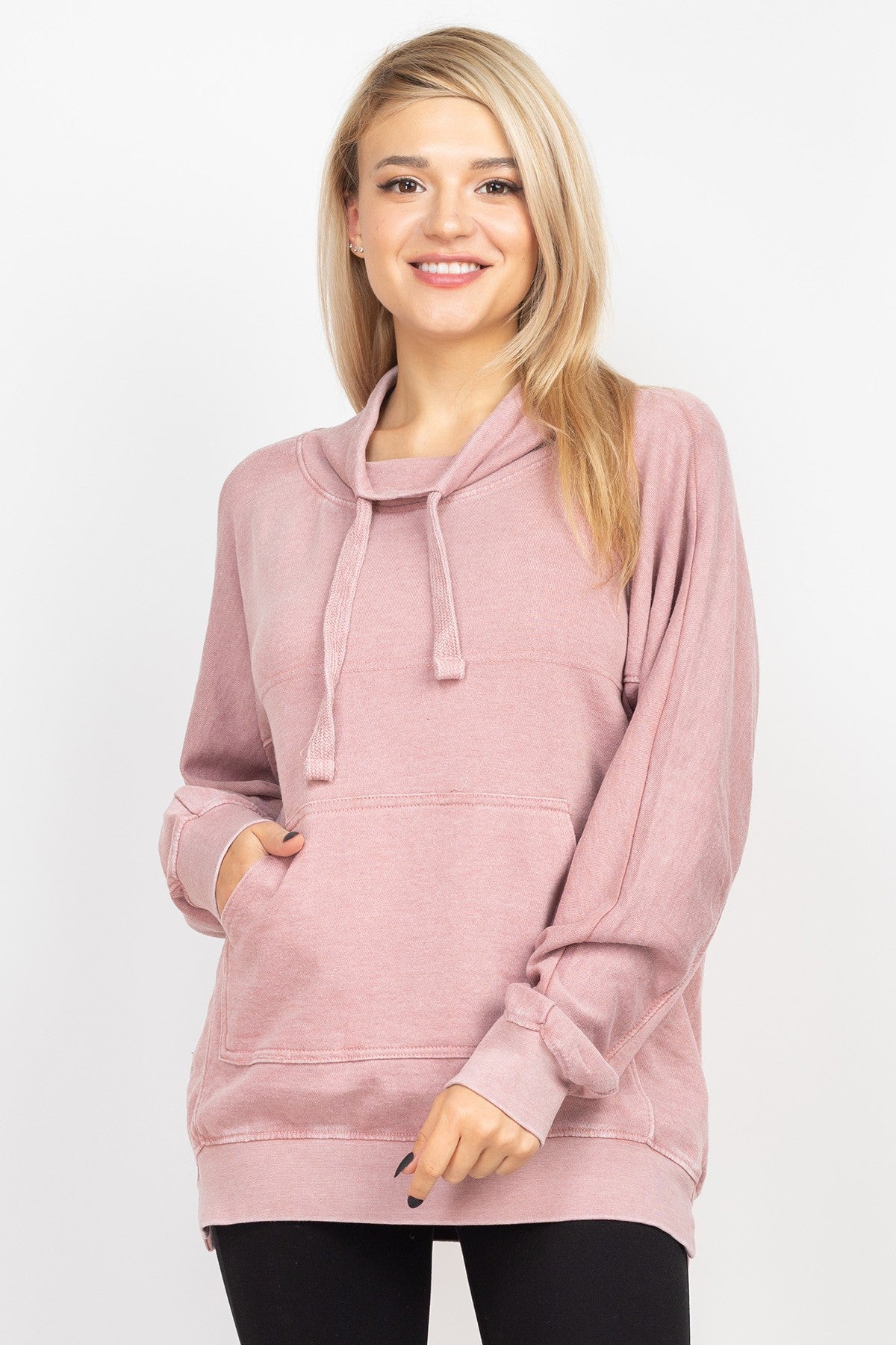 Stoosh High Loop French Terry Long Tunic with Pockets