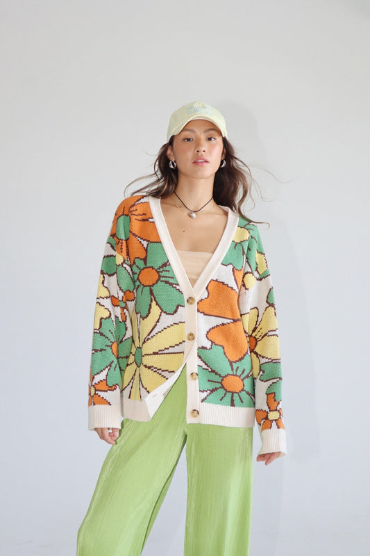 Bailey Rose Oversized Floral Cardigan