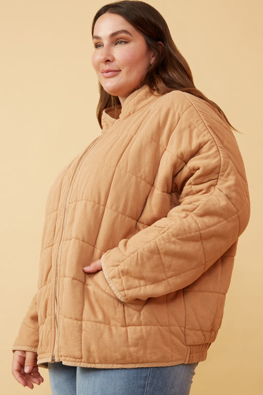 Hayden Quilted Zip Up Padded Jacket