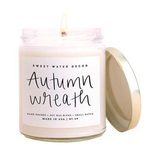 Sweet Water Decor Autumn Wreath Soy Candle