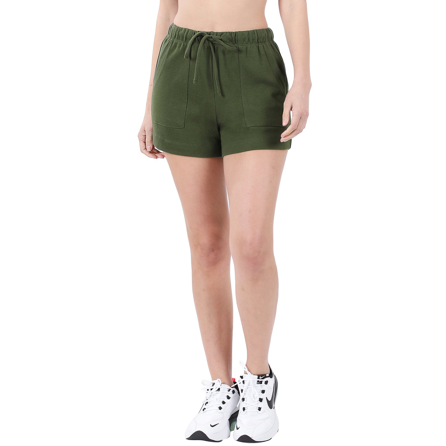 Zenana Cotton Drawstring Shorts
