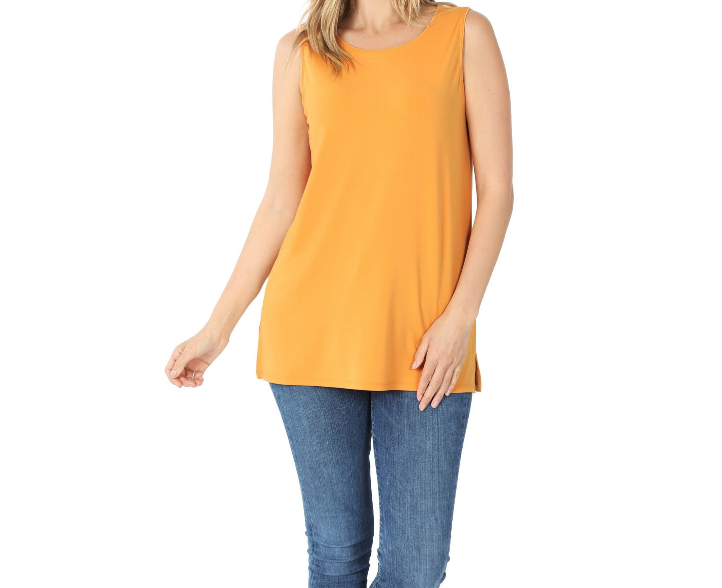 Zenana Tanks With Double Sided Slits