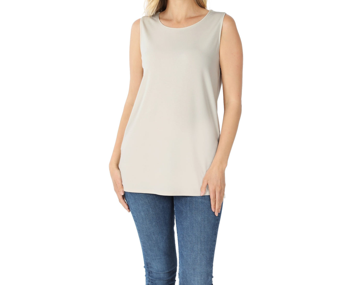 Zenana Tanks With Double Sided Slits