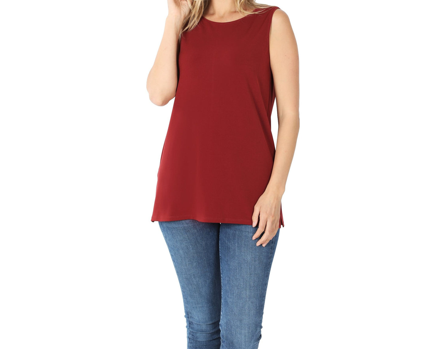 Zenana Tanks With Double Sided Slits