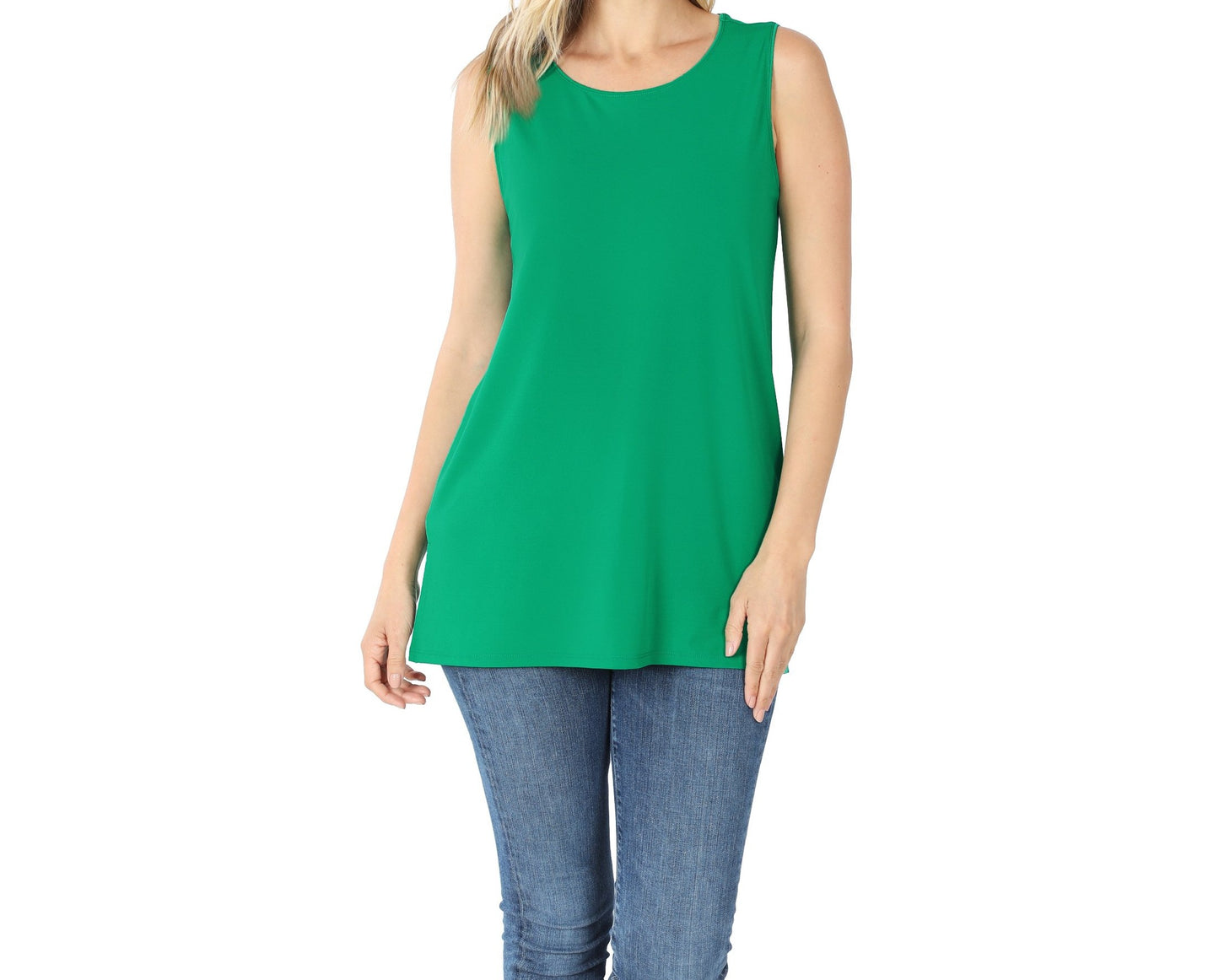 Zenana Tanks With Double Sided Slits