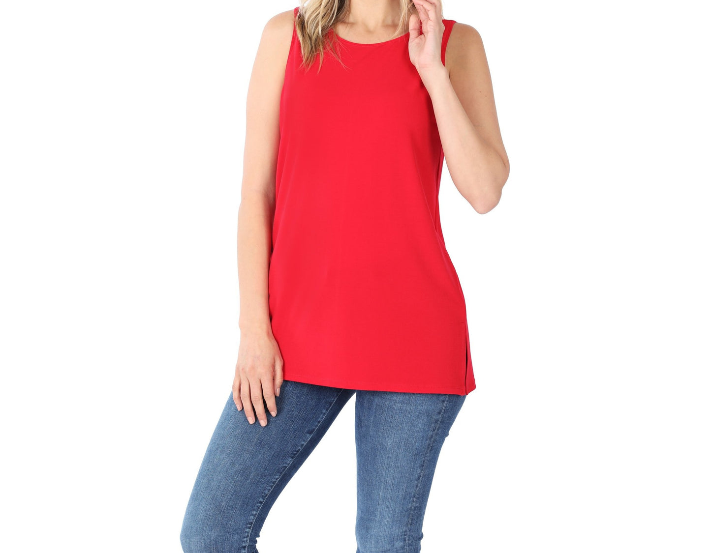 Zenana Tanks With Double Sided Slits