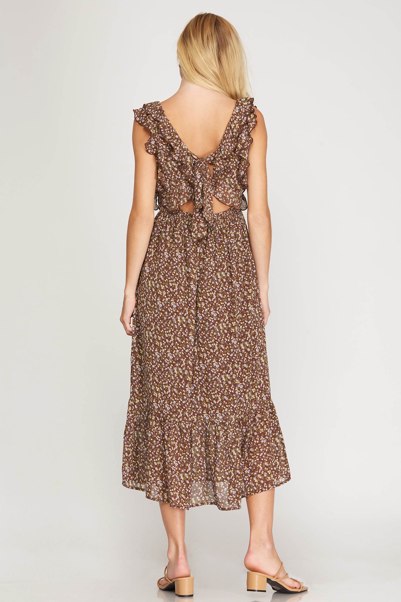 she and sky maxi dress She Sky Maxi Dress Womens Medium Pink Snake Sheer Fairycore Whimsigoth Boho