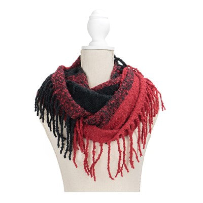 Britt's Knits Fringe Infinity Scarf