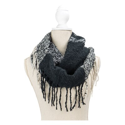 Britt's Knits Fringe Infinity Scarf