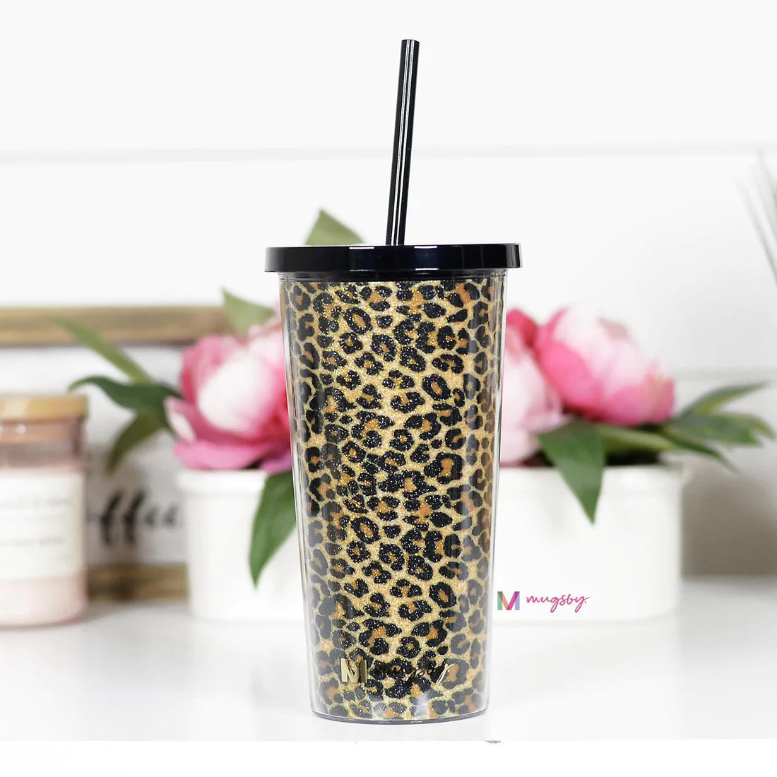 Mugsby Tumbler Cup with Straw