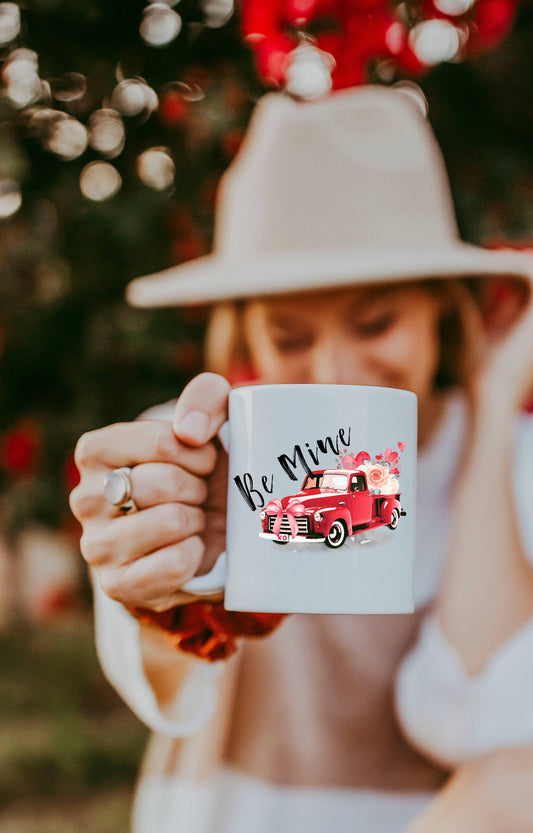 Matty + Lux - Be Mine Truck - Valentines Day Coffee Mug