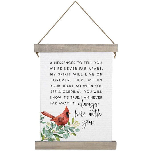 Sincere Surroundings - Messenger Cardinal - Hanging Canvas