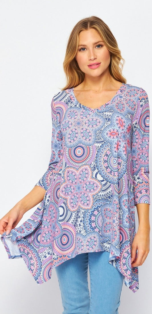 Honeyme V-Neck Sharkbite Top