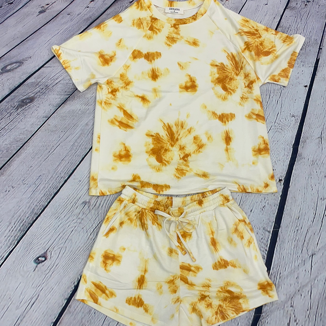 Zenana 2 Piece Tie Dye Sets