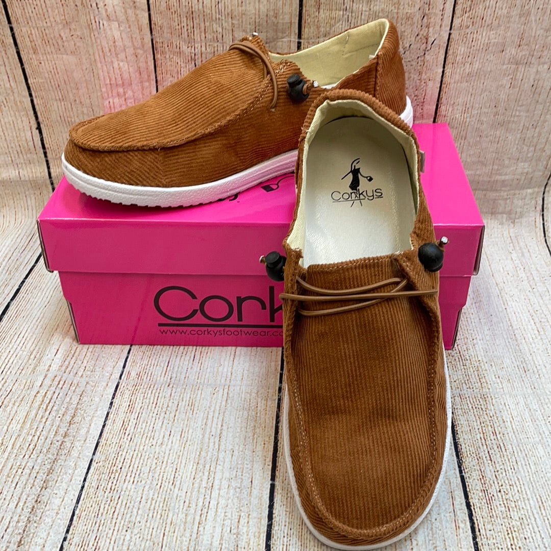 Corkys Kayak Cognac Corduroy Shoes