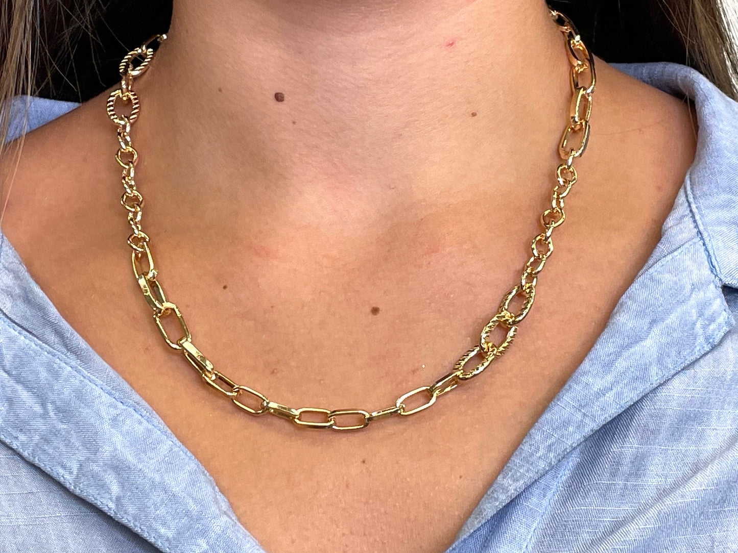 V.LU Style Link Chain Necklace