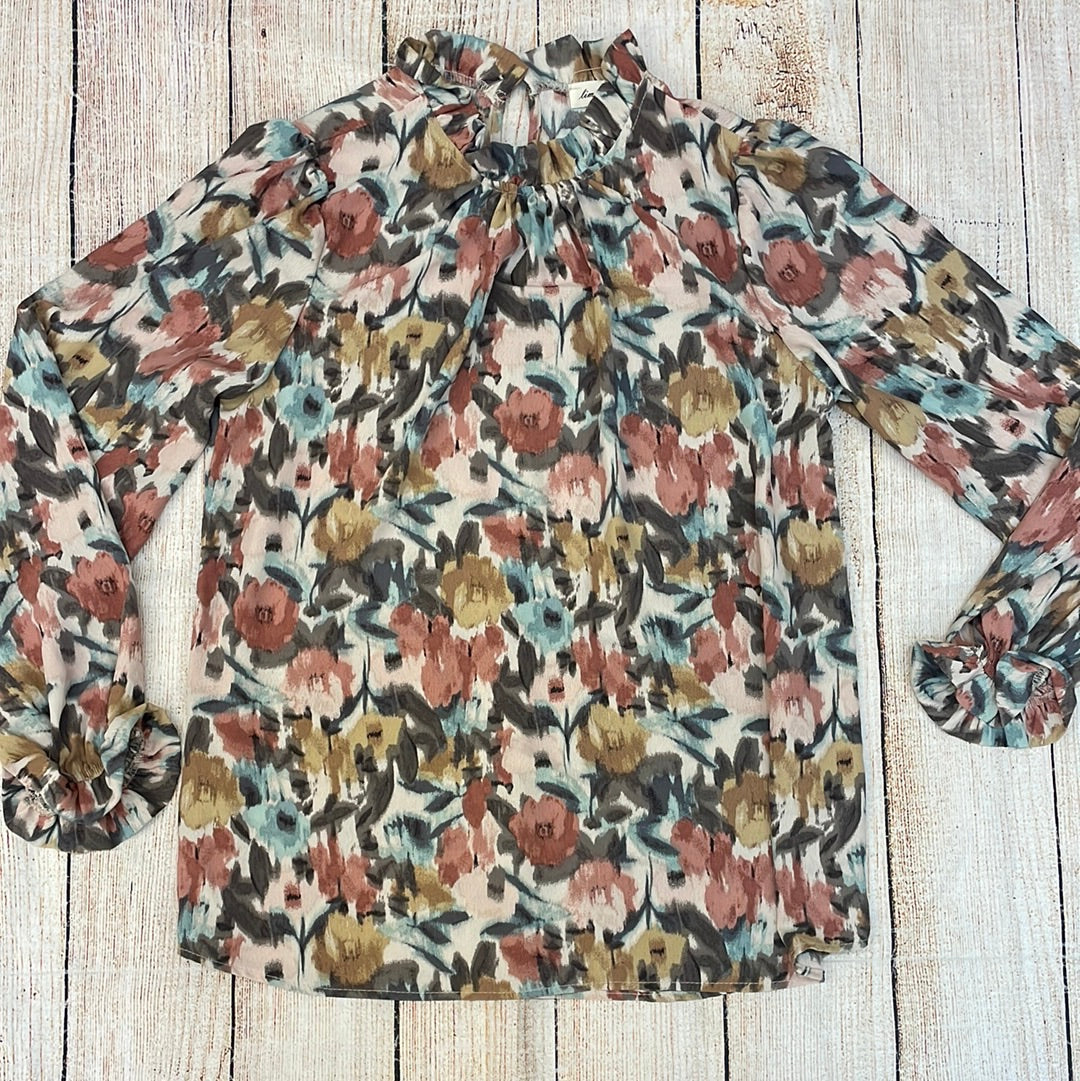 Lime 'N' Chili Floral Print Blouse