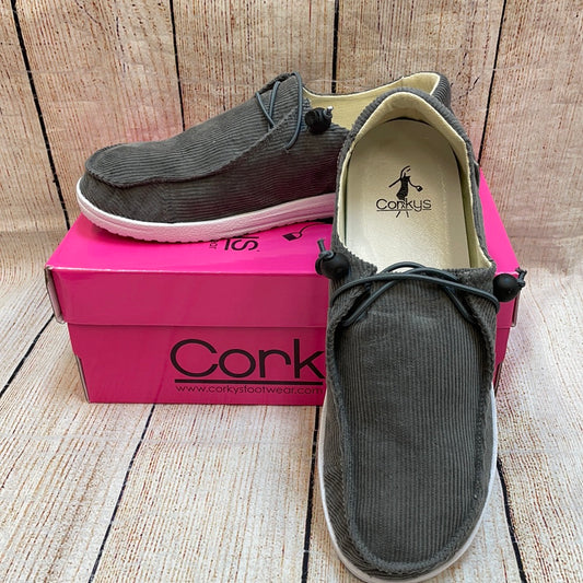 Corkys Kayak Grey Corduroy Shoes