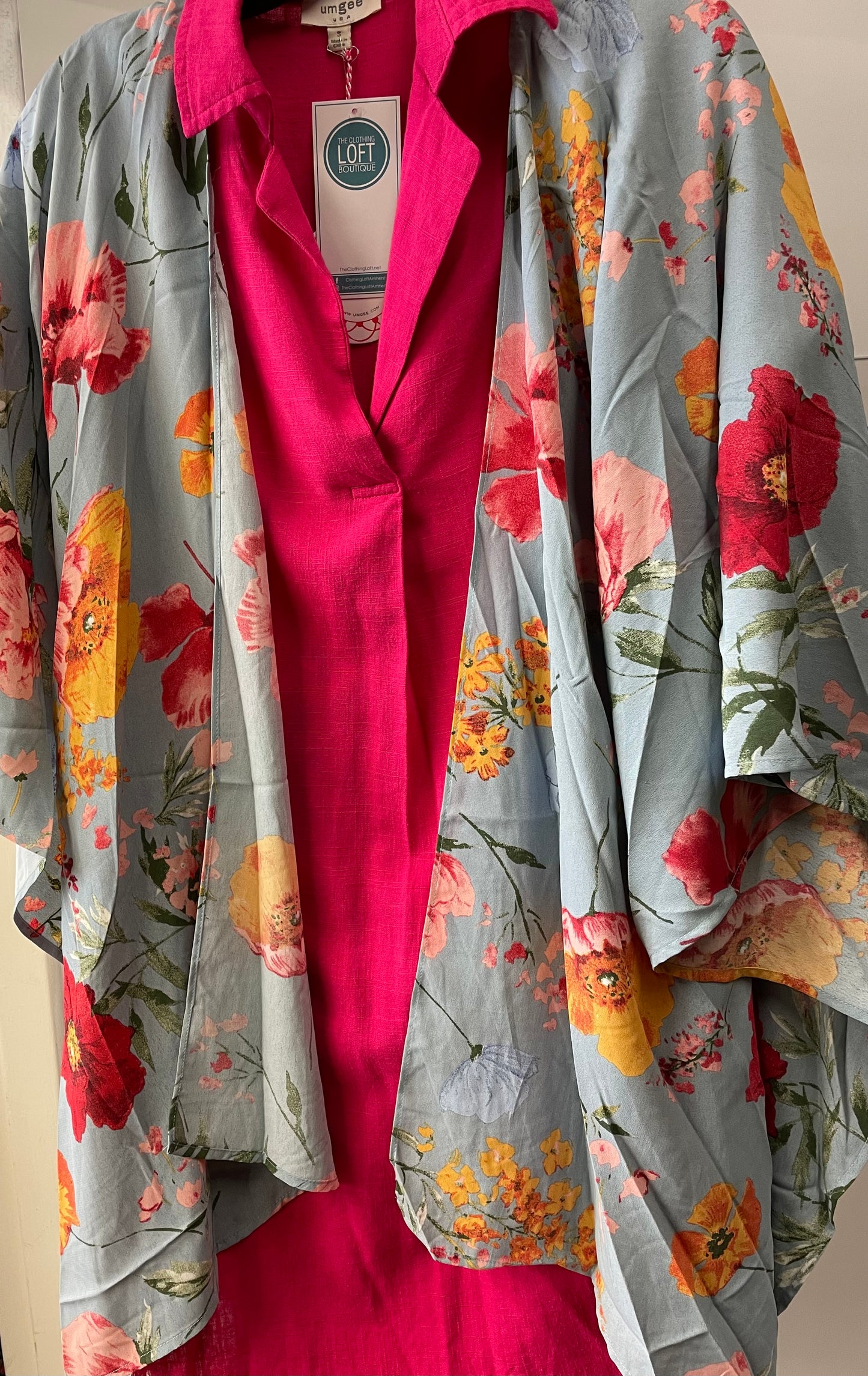Umgee Floral Open Kimono