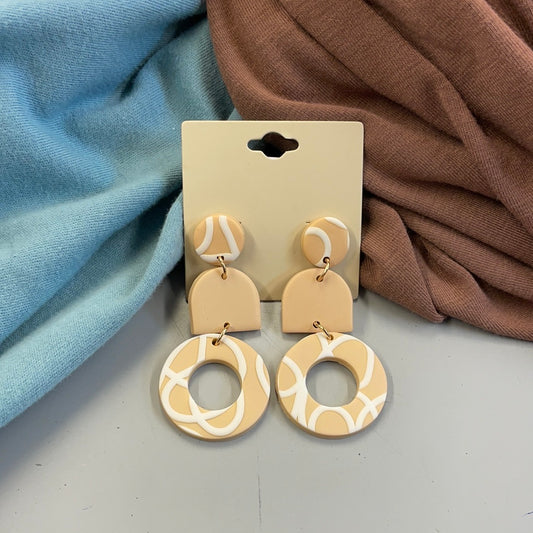 Open Circle Nude Earrings