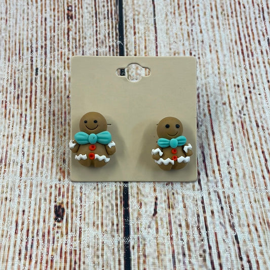 Gingerbread Stud Earrings