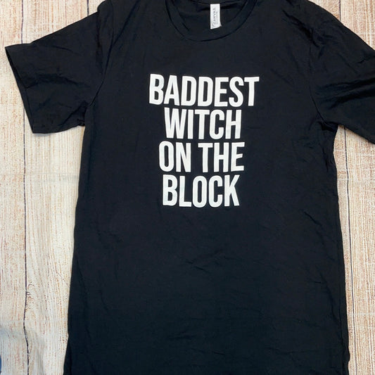 Bella Canvas Baddest Witch on The Block Shirt