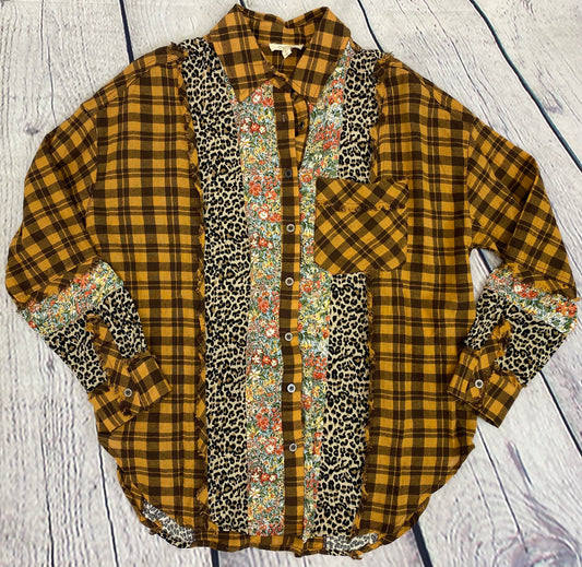 ODDI Plaid Floral & Animal Block