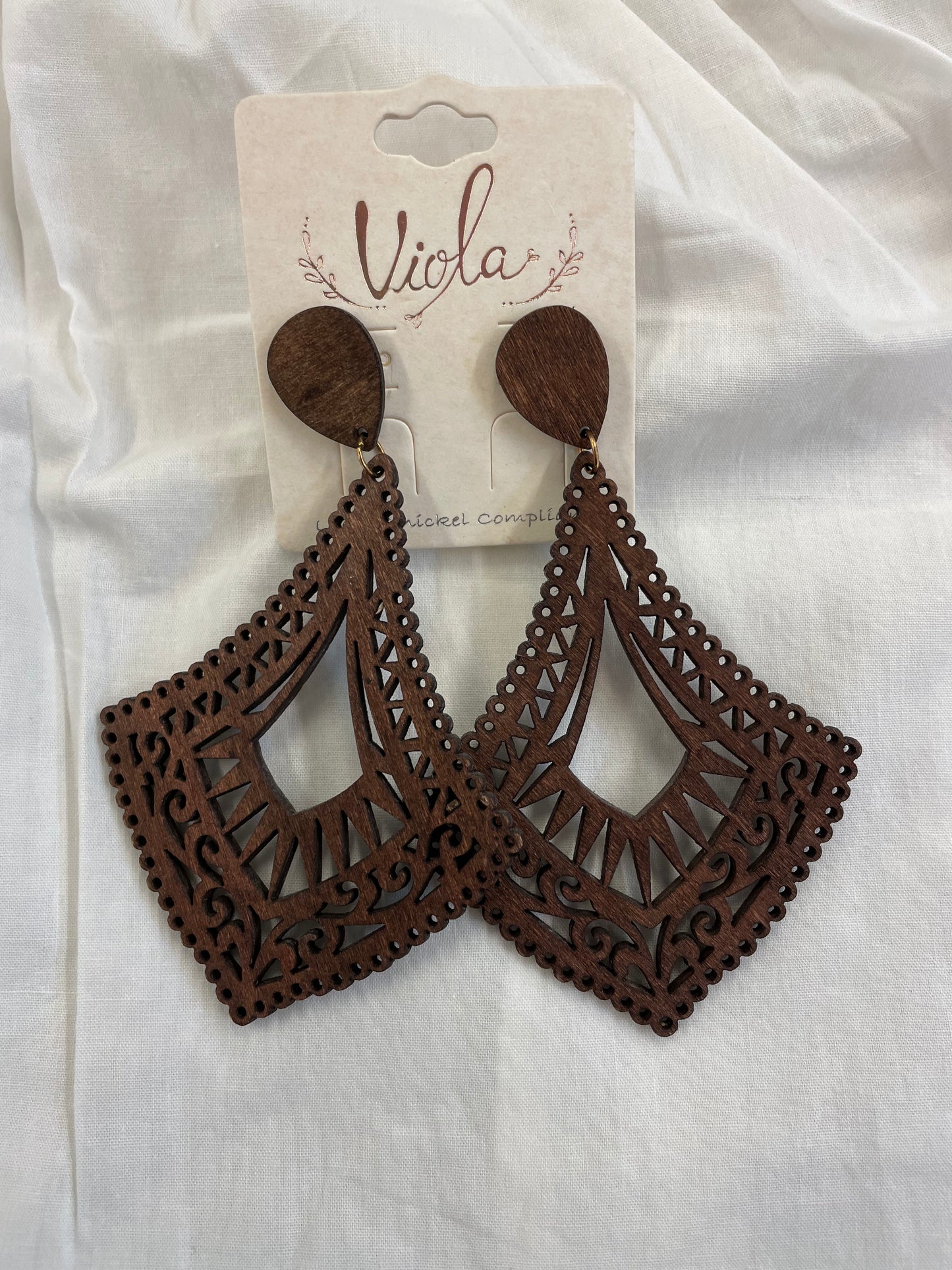 Viola Wood Earrings