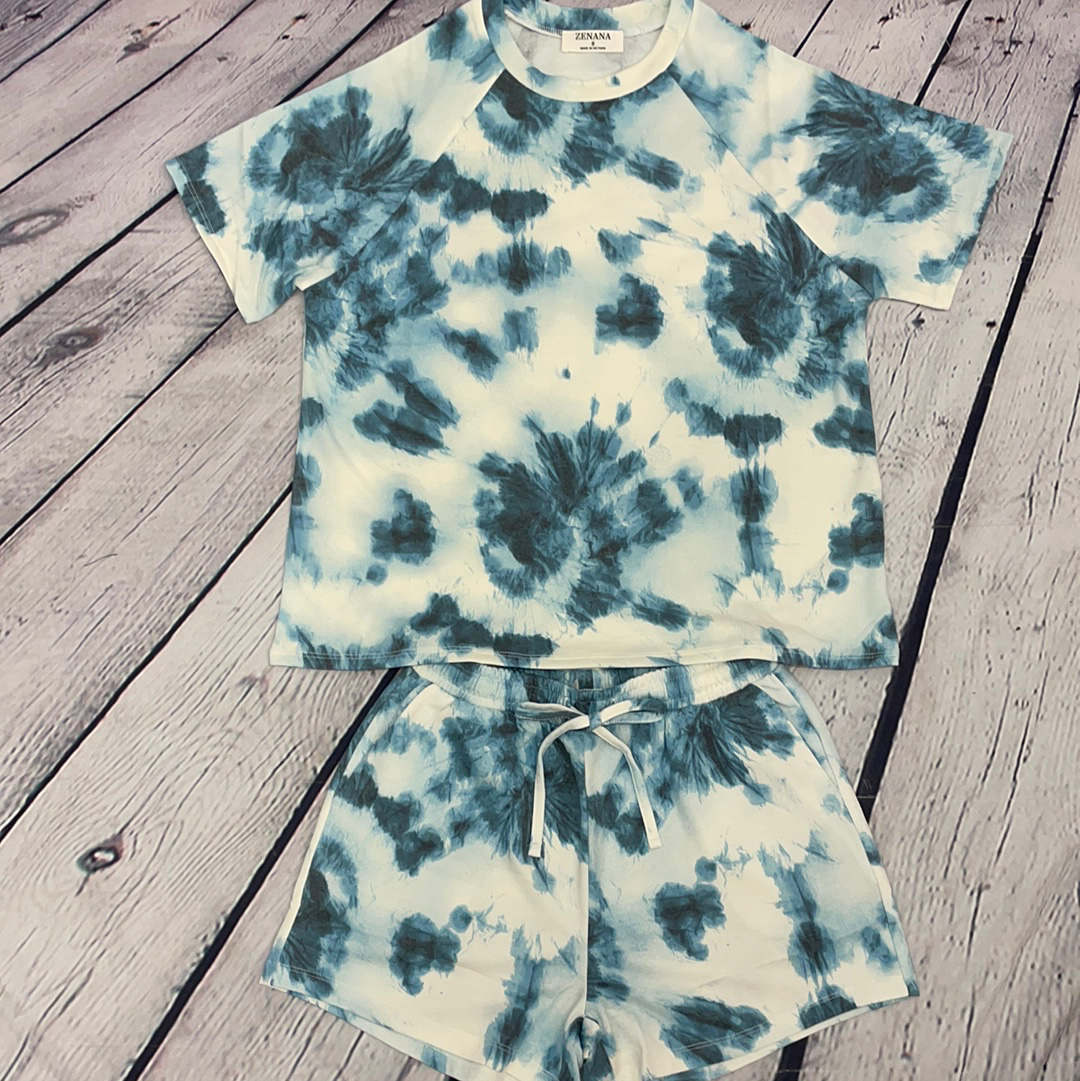 Zenana 2 Piece Tie Dye Sets