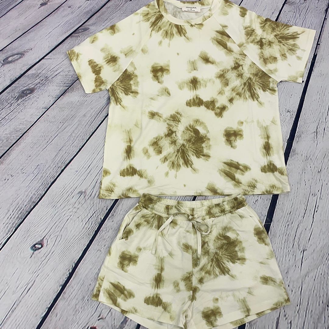 Zenana 2 Piece Tie Dye Sets