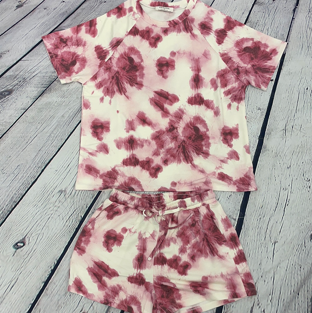 Zenana 2 Piece Tie Dye Sets