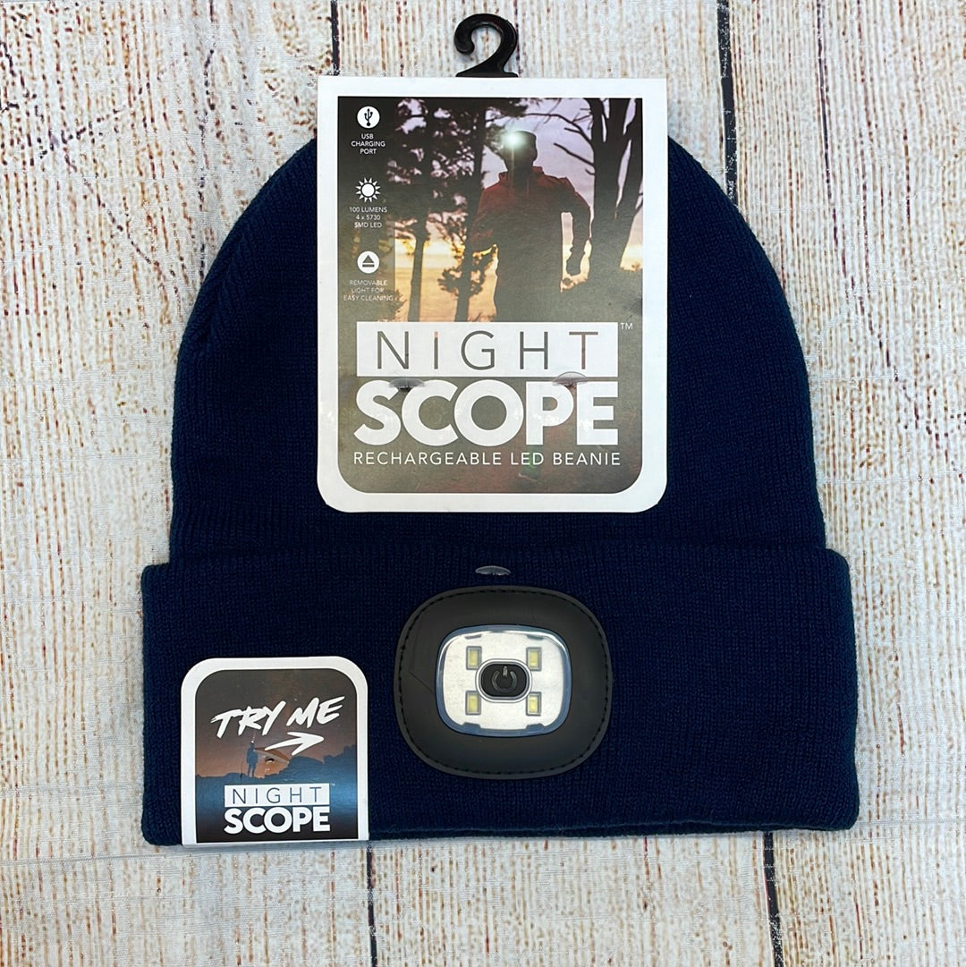 Night Scope Rechargeable Men's LED Beanie