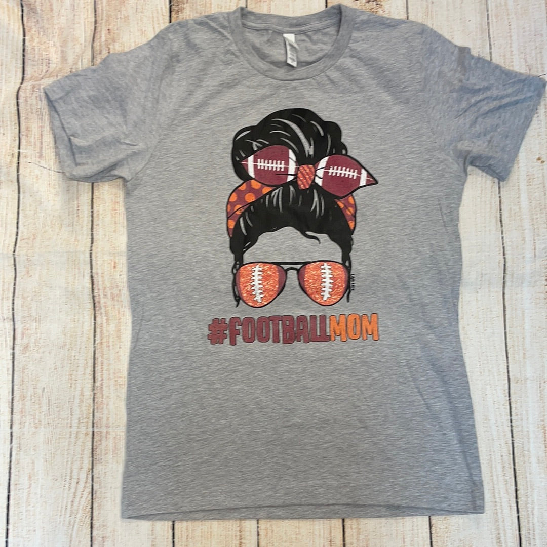 Bella Canvas Football Mom T-Shirt