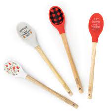 Krumbs Christmas Spoons with wooden handle