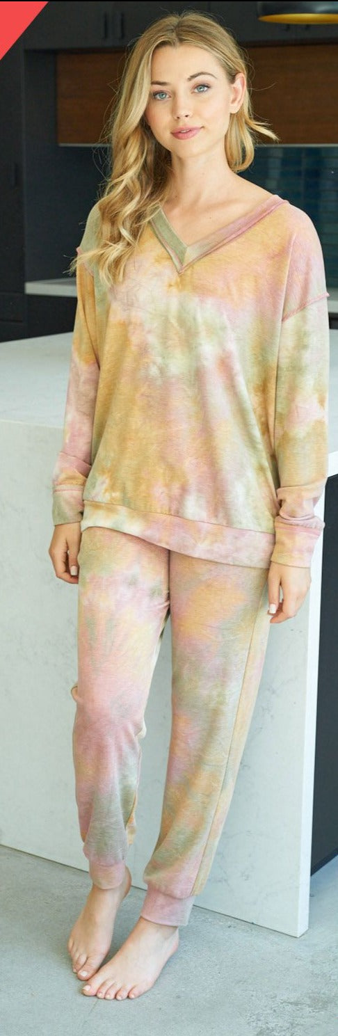White Birch Tie Dye Two Piece Set